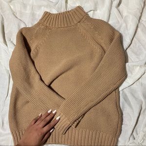 ⭐️2 for $20 - Zara Tan Knit Turtleneck Sweater